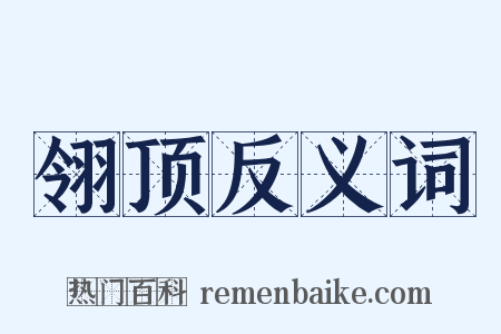 翎顶反义词是什么意思的图片